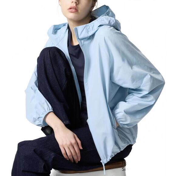 Uniqlo Pocketable UV Protection Parka Light Blue Large - Picture 1 of 4